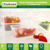 Picture of Freshware Food Storage Containers [50 Set] 34 oz Plastic Deli Containers with Lids, Slime, Soup, Meal Prep Containers, BPA Free, Stackable, Leakproof, Microwave, Dishwasher and Freezer Safe
