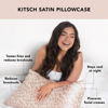 Picture of Kitsch Satin Pillowcase with Zipper for Hair and Skin Queen, Softer Than Silk Pillow Cases, 2 Pack Cooling Pillow Covers, Machine Washable, Satin Pillow Cases Standard Size Set of 2 19"x26" (Leopard)
