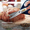 Picture of KitchenAid All Purpose Stainless Steel Kitchen Shears with Protective Sheath for Everyday Use, Comfort Grip Handle, Dishwasher Safe, 8.72 Inch, Ink Blue