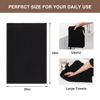 Picture of Homaxy 100% Cotton Oversized Waffle Weave Kitchen Dish Towels, Ultra Soft Absorbent Quick Drying Cleaning Towel, 20 x 28 Inches, 4-Pack, Black