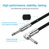 Picture of New bee 6ft Instrument Cable Bass AMP Cord for Electric ,Bass Guitar, Electric Mandolin, Pro Audio (Right Angle to Straight, Black)