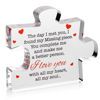 Picture of VELENTI Valentines Day Gifts - I Love You Gifts for Him, Her - Acrylic Puzzle Printed Message - Birthday, Wedding for Boyfriend, Girlfriend - I Love You Presents for Husband, Wife