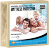 Picture of Utopia Bedding Waterproof Mattress Protector Twin XL Size, Premium Terry Mattress Cover 200 GSM, Breathable, Fitted Style with Stretchable Pockets (Beige)
