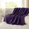 Picture of Bedsure Purple Fleece Blanket for Couch - GentleSoft Cozy Soft Blankets for Women, Cute Small Throws for Girls, 60x80 Inches
