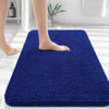 Picture of OLANLY Bathroom Rugs 36x24, Extra Soft Absorbent Chenille Bath Rugs, Rubber Backing Quick Dry, Machine Washable Bath Mats for Bathroom Floor, Tub and Shower, Home Decor Accessories, Royal Blue