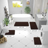 Picture of OLANLY Bathroom Rugs 36x24, Extra Soft Absorbent Chenille Bath Rugs, Rubber Backing Quick Dry, Machine Washable Bath Mats for Bathroom Floor, Tub and Shower, Home Decor Accessories, Brown