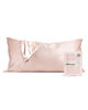 Picture of Kitsch Satin Pillowcase with Zipper for Hair and Skin, Softer Than Silk Pillow Cases King, Cooling Pillow Covers, Machine Washable, Wrinkle-Free, Smooth Satin Pillow Cases King Size 19"x36" (Blush)