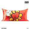 Picture of Kitsch x BT21 Satin Pillowcase with Zipper for Hair and Skin, Softer Than Silk Pillow Cases King, Cooling Pillow Covers, Machine Washable, Wrinkle-Free, Smooth Satin Pillow Cases King Size 19x36, Tata