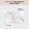 Picture of Kitsch Satin Pillowcase with Zipper for Hair & Skin, Softer Than Silk Pillow Cases Queen, Smooth Pillow Covers, Machine Washable, Wrinkle-Free, Cooling Satin Pillow Cases Standard Size 19"x26", Marble