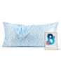 Picture of Kitsch x Bridgerton Satin Pillowcase with Zipper for Hair & Skin, Softer Than Silk Pillow Cases King, Cooling Pillow Covers, Machine Washable Wrinkle-Free, Satin Pillow Cases King 19x36, Toile de Blue