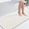 Picture of OLANLY Bathroom Rugs 59x24, Extra Soft Absorbent Chenille Bath Rugs, Rubber Backing Quick Dry, Machine Washable Bath Mats for Bathroom Floor, Tub and Shower, Home Decor Accessories, Ivory