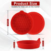 Picture of SINGARO Car Cup Holder Coaster, Silicone Cup Holder Insert, Universal Non-Slip Cup Holders, Car Accessories Interior for Women and Man 4 Pack Red
