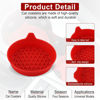 Picture of SINGARO Car Cup Holder Coaster, Silicone Cup Holder Insert, Universal Non-Slip Cup Holders, Car Accessories Interior for Women and Man 4 Pack Red
