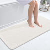Picture of OLANLY Bathroom Rugs 47x20, Extra Soft Absorbent Chenille Bath Rugs, Rubber Backing Quick Dry, Machine Washable Bath Mats for Bathroom Floor, Tub and Shower, Home Decor Accessories, Ivory