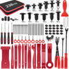 Picture of GOOACC 238Pcs Trim Removal Tool, Auto Push Pin Bumper Retainer Clip Set Fastener Terminal Remover Tool Adhesive Cable Clips Pry Kit Car Panel Radio Removal Auto Clip Pliers