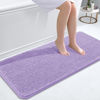 Picture of OLANLY Bathroom Rugs 47x20, Extra Soft Absorbent Chenille Bath Rugs, Rubber Backing Quick Dry, Machine Washable Bath Mats for Bathroom Floor, Tub and Shower, Home Decor Accessories, Lavender