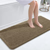 Picture of OLANLY Bathroom Rugs 47x20, Extra Soft Absorbent Chenille Bath Rugs, Rubber Backing Quick Dry, Machine Washable Bath Mats for Bathroom Floor, Tub and Shower, Home Decor Accessories, Tan