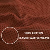 Picture of Homaxy 100% Cotton Waffle Weave Kitchen Dish Cloths, Ultra Soft Absorbent Quick Drying Dish Towels, 12 x 12 Inches, 8-Pack, Rust