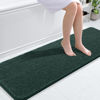 Picture of OLANLY Bathroom Rugs 59x20, Extra Soft Absorbent Chenille Bath Rugs, Rubber Backing Quick Dry, Machine Washable Bath Mats for Bathroom Floor, Tub and Shower, Home Decor Accessories, Blackish Green