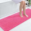 Picture of OLANLY Bathroom Rugs 59x20, Extra Soft Absorbent Chenille Bath Rugs, Rubber Backing Quick Dry, Machine Washable Bath Mats for Bathroom Floor, Tub and Shower, Home Decor Accessories, Hot Pink