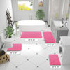 Picture of OLANLY Bathroom Rugs 59x20, Extra Soft Absorbent Chenille Bath Rugs, Rubber Backing Quick Dry, Machine Washable Bath Mats for Bathroom Floor, Tub and Shower, Home Decor Accessories, Hot Pink