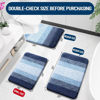 Picture of OLANLY Bathroom Runner Rugs 70x24, Extra Soft Absorbent Microfiber Bath Rugs, Rubber Backing, Quick Dry, Machine Washable Bath Mats for Bathroom Floor, Tub, Shower and Home Decor Accessories, Navy