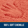 Picture of OLANLY Bathroom Rugs 47x20, Extra Soft Absorbent Chenille Bath Rugs, Rubber Backing Quick Dry, Machine Washable Bath Mats for Bathroom Floor, Tub and Shower, Home Decor Accessories, Coral