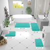 Picture of OLANLY Bathroom Rugs 47x20, Extra Soft Absorbent Chenille Bath Rugs, Rubber Backing Quick Dry, Machine Washable Bath Mats for Bathroom Floor, Tub and Shower, Home Decor Accessories, Teal