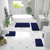Picture of OLANLY Bathroom Rugs 70x24, Extra Soft Absorbent Chenille Bath Rugs, Rubber Backing Quick Dry, Machine Washable Bath Mats for Bathroom Floor, Tub and Shower, Home Decor Accessories, Navy