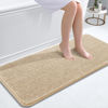 Picture of OLANLY Bathroom Rugs 47x20, Extra Soft Absorbent Chenille Bath Rugs, Rubber Backing Quick Dry, Machine Washable Bath Mats for Bathroom Floor, Tub and Shower, Home Decor Accessories, Beige