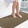 Picture of OLANLY Bathroom Rugs 47x24, Extra Soft Absorbent Chenille Bath Rugs, Rubber Backing Quick Dry, Machine Washable Bath Mats for Bathroom Floor, Tub and Shower, Home Decor Accessories, Tan