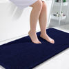 Picture of OLANLY Bathroom Rugs 47x24, Extra Soft Absorbent Chenille Bath Rugs, Rubber Backing Quick Dry, Machine Washable Bath Mats for Bathroom Floor, Tub and Shower, Home Decor Accessories, Navy