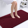 Picture of OLANLY Bathroom Rugs 44x24, Extra Soft Absorbent Chenille Bath Rugs, Rubber Backing Quick Dry, Machine Washable Bath Mats for Bathroom Floor, Tub and Shower, Home Decor Accessories, Burgundy