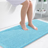 Picture of OLANLY Bathroom Rugs 47x24, Extra Soft Absorbent Chenille Bath Rugs, Rubber Backing Quick Dry, Machine Washable Bath Mats for Bathroom Floor, Tub and Shower, Home Decor Accessories, Sky Blue