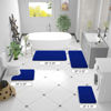 Picture of OLANLY Bathroom Rugs 47x17, Extra Soft Absorbent Chenille Bath Rugs, Rubber Backing Quick Dry, Machine Washable Bath Mats for Bathroom Floor, Tub and Shower, Home Decor Accessories, Royal Blue