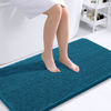 Picture of OLANLY Bathroom Rugs 44x24, Extra Soft Absorbent Chenille Bath Rugs, Rubber Backing Quick Dry, Machine Washable Bath Mats for Bathroom Floor, Tub and Shower, Home Decor Accessories, Peacock Blue