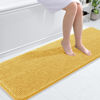 Picture of OLANLY Bathroom Rugs 59x20, Extra Soft Absorbent Chenille Bath Rugs, Rubber Backing Quick Dry, Machine Washable Bath Mats for Bathroom Floor, Tub and Shower, Home Decor Accessories, Yellow