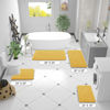 Picture of OLANLY Bathroom Rugs 59x20, Extra Soft Absorbent Chenille Bath Rugs, Rubber Backing Quick Dry, Machine Washable Bath Mats for Bathroom Floor, Tub and Shower, Home Decor Accessories, Yellow