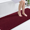 Picture of OLANLY Bathroom Rugs 70x24, Extra Soft Absorbent Chenille Bath Rugs, Rubber Backing Quick Dry, Machine Washable Bath Mats for Bathroom Floor, Tub and Shower, Home Decor Accessories, Burgundy