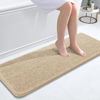 Picture of OLANLY Bathroom Rugs 47x17, Extra Soft Absorbent Chenille Bath Rugs, Rubber Backing Quick Dry, Machine Washable Bath Mats for Bathroom Floor, Tub and Shower, Home Decor Accessories, Beige