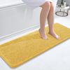 Picture of OLANLY Bathroom Rugs 47x17, Extra Soft Absorbent Chenille Bath Rugs, Rubber Backing Quick Dry, Machine Washable Bath Mats for Bathroom Floor, Tub and Shower, Home Decor Accessories, Yellow