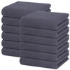 Picture of Homaxy 100% Cotton Waffle Weave Kitchen Dish Towels, Ultra Soft Absorbent Quick Drying Cleaning Towel, 13x28 Inches, 12-Pack, Dark Grey