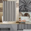 Picture of ALYVIA SPRING Extra Long Fabric Shower Curtain Liner Waterproof - 72" x 84", Soft & Lightweight XL Shower Curtain with 3 Magnets, Machine Washable - 72x84, Grey
