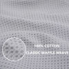 Picture of Homaxy 100% Cotton Waffle Weave Kitchen Dish Cloths, Ultra Soft Absorbent Quick Drying Dish Towels, 12 x 12 Inches, 8-Pack, Light Gray