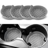 Picture of SINGARO Car Cup Holder Coaster, Silicone Cup Holder Insert, Universal Non-Slip Cup Holders, Car Accessories Interior for Women and Man 4 Pack Gray