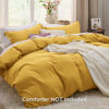 Picture of Bedsure Mustard Yellow Twin Duvet Cover Set - Soft Prewashed Duvet Cover Twin Size, 2 Pieces, 1 Duvet Cover 68x90 Inches with Zipper Closure and 1 Pillow Sham, Comforter Not Included