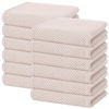 Picture of Homaxy 100% Cotton Waffle Weave Kitchen Dish Towels, Ultra Soft Absorbent Quick Drying Cleaning Towel, 13x28 Inches, 12-Pack, Beige