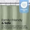 Picture of LiBa Green Shower Curtain, Fabric Shower Curtain, Water Repellent Shower Curtain, Decorative Bathroom Curtains, 72" W x 72" H, Heavy Duty, Easy to Clean(Green)
