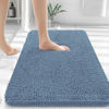 Picture of OLANLY Bathroom Rugs 30x20, Extra Soft Absorbent Chenille Bath Rugs, Rubber Backing Quick Dry, Machine Washable Bath Mats for Bathroom Floor, Tub and Shower, Home Decor Accessories, Airy Blue