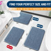 Picture of OLANLY Bathroom Rugs 30x20, Extra Soft Absorbent Chenille Bath Rugs, Rubber Backing Quick Dry, Machine Washable Bath Mats for Bathroom Floor, Tub and Shower, Home Decor Accessories, Airy Blue